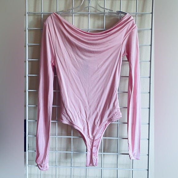 J. Crew + Anna October Drape Neck/Off-Shoulder Long Sleeve Body Suit - Picture 2 of 8